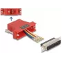 Zestaw montażowy DeLOCK D-Sub 25 pin żeński na RJ45 żeński czerwony VGA RJ-45