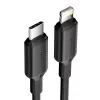 Kabel USB-C do Lightning 3A 480Mbps 1m CZARNY