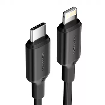 Kabel USB-C do Lightning 3A 480Mbps 1m CZARNY