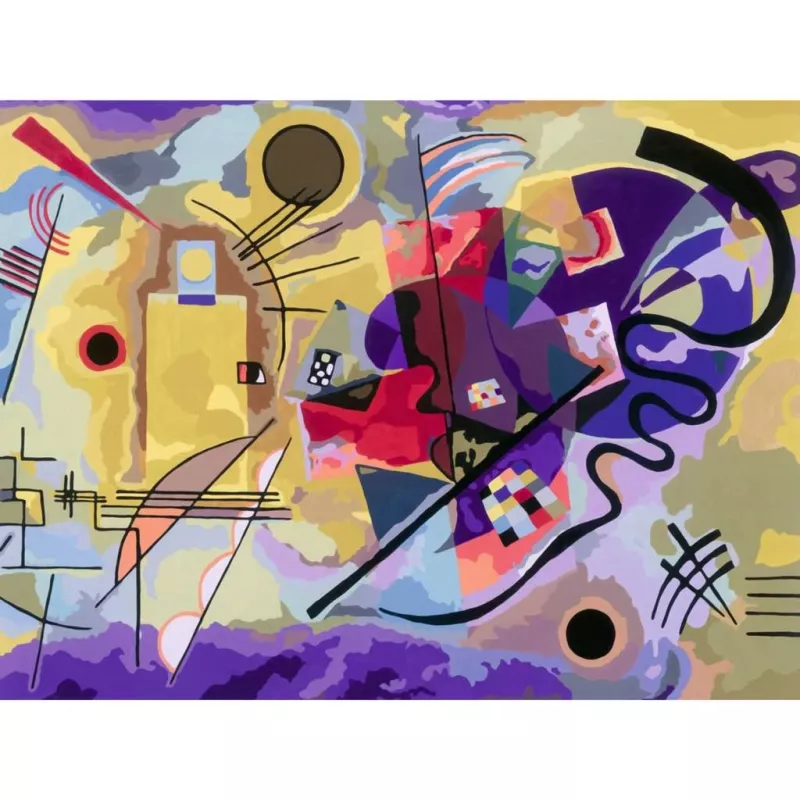 Ravensburger painting kit CreArt ART Collection Canvas Edition Kandinsky – żółty, czerwony, niebieski