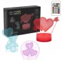 Manta SNL115RGB Zestaw dekoracyjnej lampy LED RGB z sercem 3D