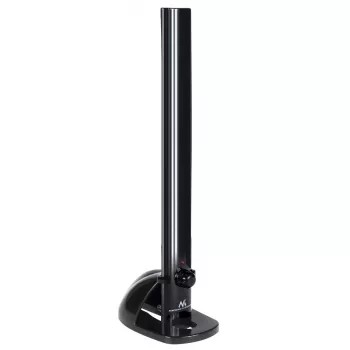 Antena wewnętrzna TV MACLEAN MCTV-930 — DVB-T, VHF 87,5–230 MHz, UHF 470–790 MHz, VHF 26 dB / UHF 28 dB, 75 Ω, czarna