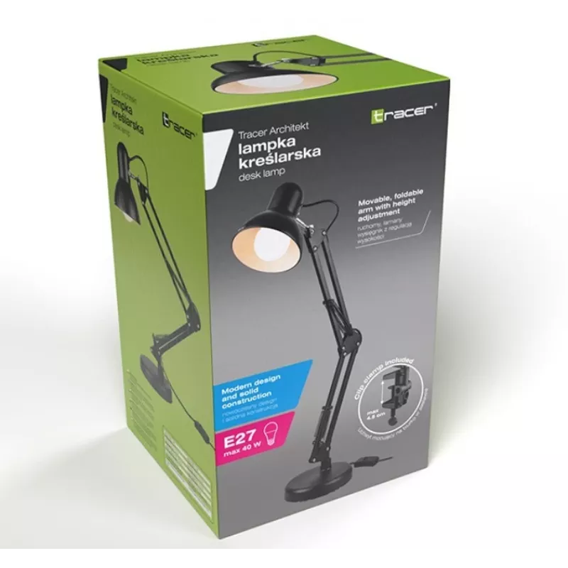 Lampa kreślarska TRACER 2 w 1 Architekt TRAOSW47244 LED z regulowaną jasnością