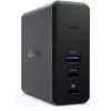 Lenovo X9 Charging GaN Dock Przewodowy USB 3.2 Gen 2 (3.1 Gen 2) Type-C Szary