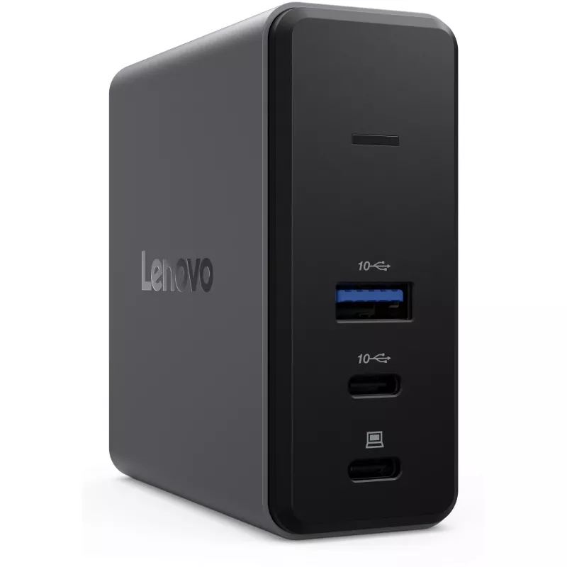 Lenovo X9 Charging GaN Dock Przewodowy USB 3.2 Gen 2 (3.1 Gen 2) Type-C Szary