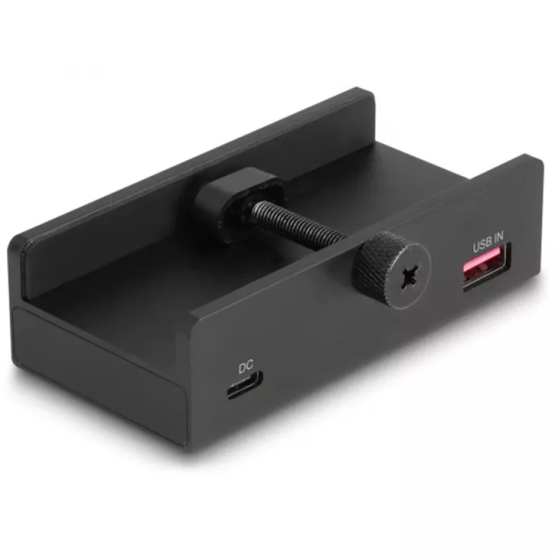 DeLOCK 64263 Hub USB Typ-A 5000 Mbit/s Czarny
