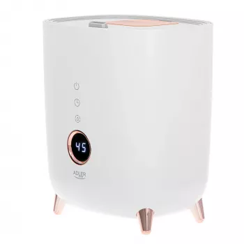 Nawilżacz ultradźwiękowy Adler AD 7972 — zbiornik 4 L, 300 ml/h, do 35 m², 23 W, biały