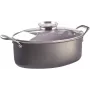 Garnek Pensofal Invictum Professional Oval 32 cm z 2 uchwytami i szklaną pokrywą