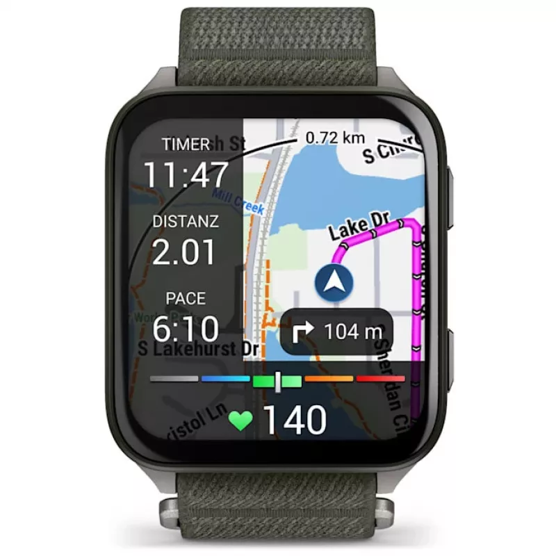 Garmin Venu X1 5,08 cm (2 inch) AMOLED Cyfrowy 448 x 486 pikseli Ekran dotykowy Szary Wi-Fi GPS (satelitarny)