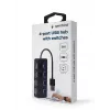 Koncentrator interfejsu USB 2.0 Gembird UHB-U2P4-05 z 4 portami USB