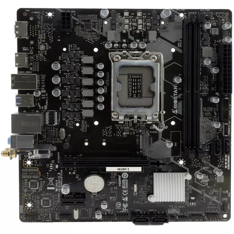 Biostar H610MTE DDR4 LGA1700 Micro-ATX Motherboard