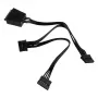 Silverstone CP06-L, Y-Kabel für SATA Stromanschlüsse, 1 auf 3 - schwarz