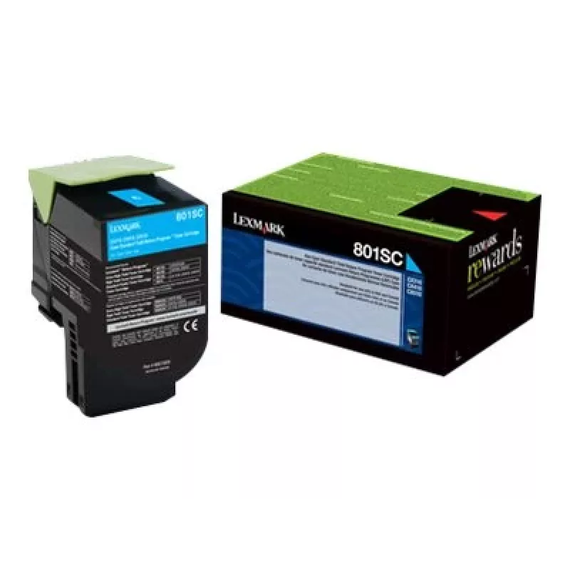 Toner Lexmark 802SC 2000 stron Cyjan
