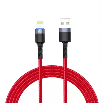 Kabel USB do Lightning Tellur, 3 A, 1,2 m, wskaźnik LED, czerwony