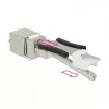 Moduł keystone DELOCK 86404 — RJ-45 srebrny, 38,5×22,3×17,3 mm