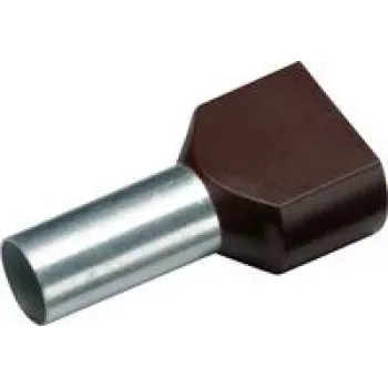 Cimco 187708 podwójna końcówka tulejkowa 1,5 mm² częściowo izolowana czarna 100 szt. (187708)