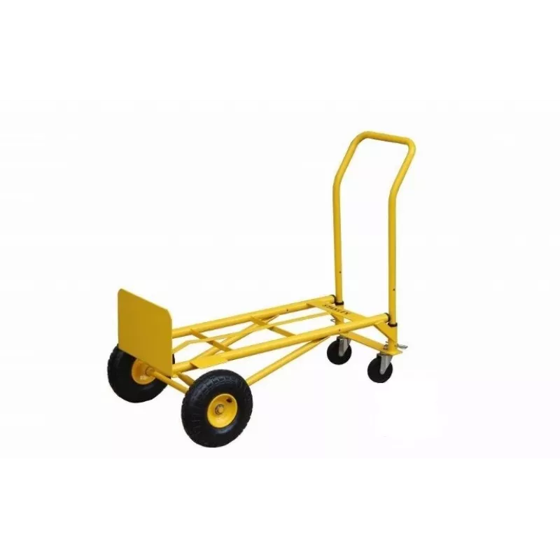 Wózek transportowy STANLEY SXWTD-MT519 — stalowy wózek składany, udźwig 200 kg, 4 koła, koła gumowe 26 cm