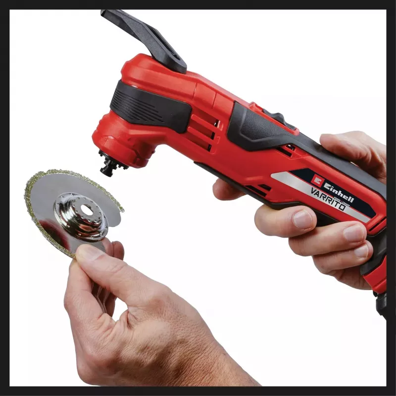 Power X-Change Cordless Multi-Tool VARRITO, 18 V (czerwony/czarny, bez akumulatora i ładowarki, zawiera akcesoria)