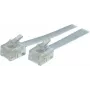 Telefoniczny kabel połączeniowy modułowy ShiverPeaks 70086-W 6/4 wtyk Western