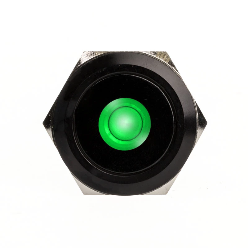 DimasTech PD220 wandaloodporny przycisk 25 mm Czarnyline Dot RGB