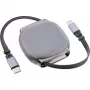 Kabel USB-C InLine 35850, zasilanie 100 W, 0,80 m, czarno-szary