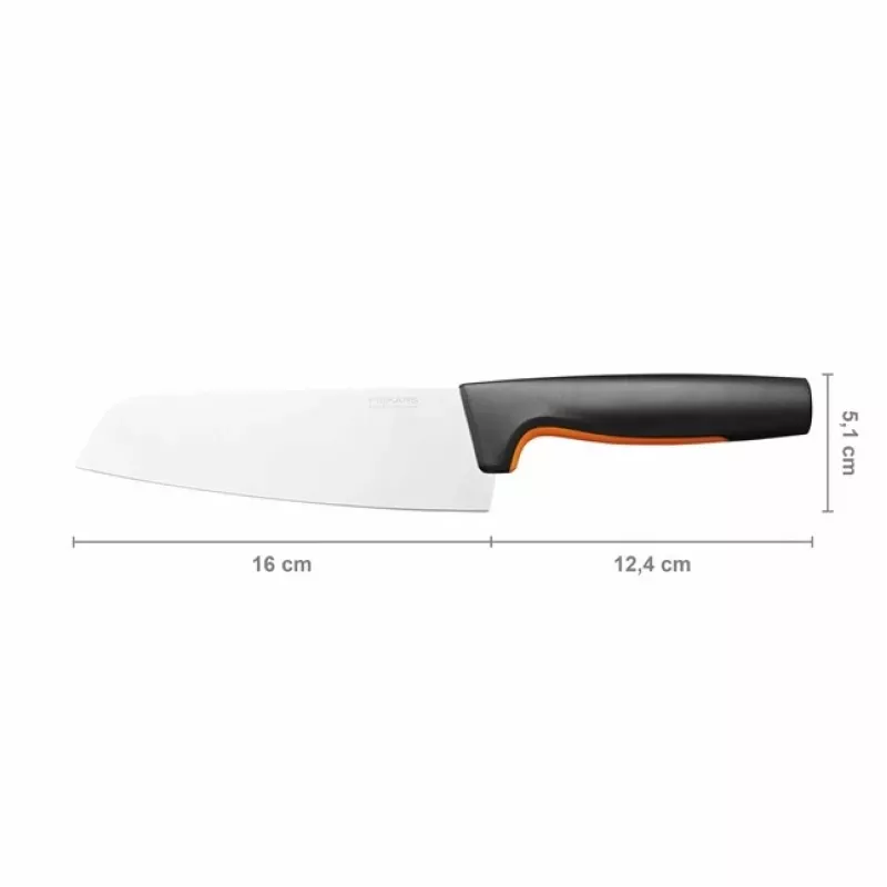 Nóż kuchenny Fiskars 1057536, stal nierdzewna, 1 szt., nóż Santoku