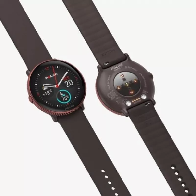 Polar Ignite 3 Titanium brązowy skórzany M/L