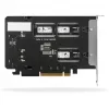 Mobilny stelaż na dyski RAIDSONIC ToughArmor MB842MP-B — 2 wyjmowane wnęki na M.2 NVMe, PCIe 4.0 x16