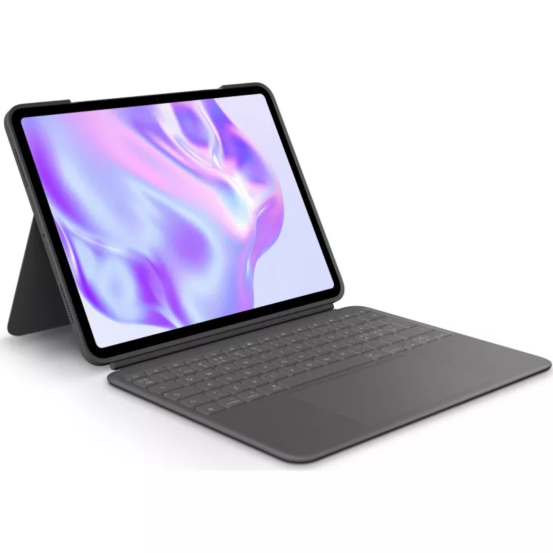 Logitech Combo Touch - Tastatur und Foliohülle - mit Trackpad - hinterleuchtet - Apple Smart connector - QWERTY - Nordisch (Dänisch/Finnisch/Norwegisc