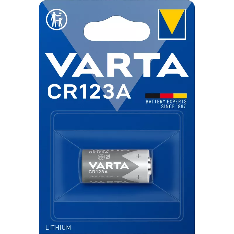 Varta Lithium CR123A 3V 1600mAh Bateria do aparatu