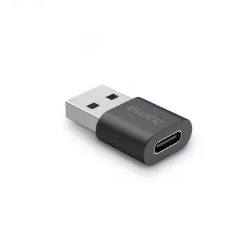 Hama USB Adapter, USB-A Plug - USB-C Socket, USB 3.2 Gen2, 10 Gbit/s