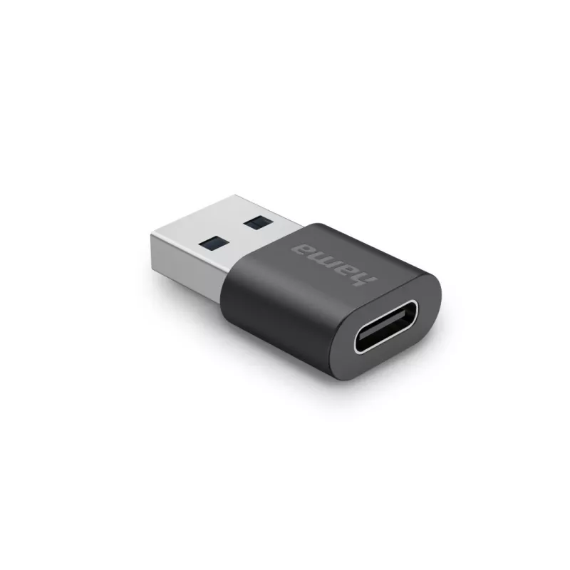 Hama USB Adapter, USB-A Plug - USB-C Socket, USB 3.2 Gen2, 10 Gbit/s