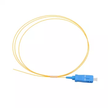 Pigtail SC/UPC PVC Singlemode Extralink G.657.A1 FTTH 900µm 1 m żółty
