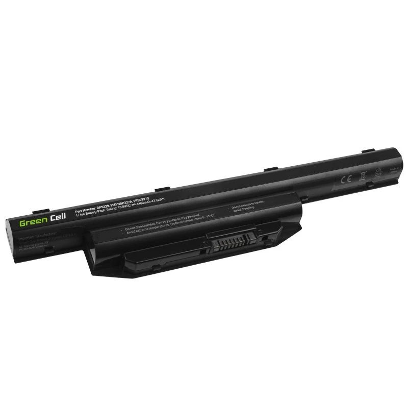 Bateria zielony Cell FS31 do Fujitsu LifeBook — LiPo 4400 mAh, 11,1 V, czarna, 1 szt.