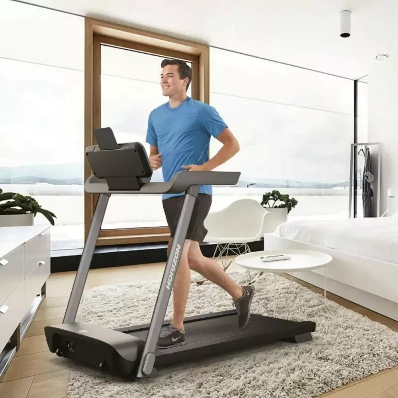 Składana bieżnia elektryczna Horizon Fitness Evolve 3.0 — 16 km/h, pas 127×51 cm, 12 programów, maks. użytkownik 113 kg, wyświetlacz LED
