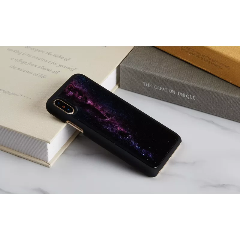 Etui na smartfon iKins do iPhone XS / iPhone XS Max — milky way Czarny