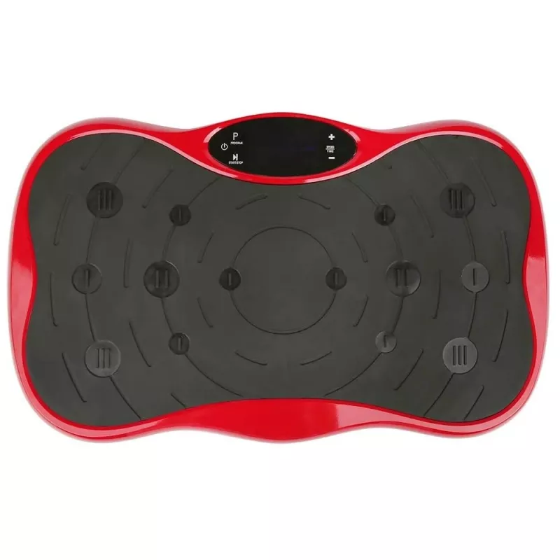Extralink Platforma Wibracyjna do Ćwiczeń Fitness Moonwalk Spinmove Czerwona