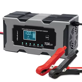 Prostownik QOLTEC 52493 12V 10A z funkcją naprawy do akumulatorów AGM