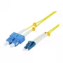 Synergy 21 LWL-2-Faser-Patchk. 1.5mtr.LC-SC 9/125um OS2 AD 2mm flexible Knickschutztülle - Single- bzw. Monomode-Faser - 1,5 m
