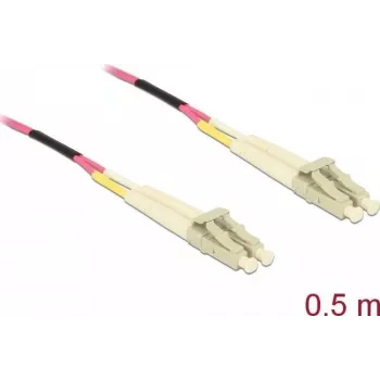Kabel światłowodowy DeLOCK LC na LC wielomodowy OM4 0,5 m