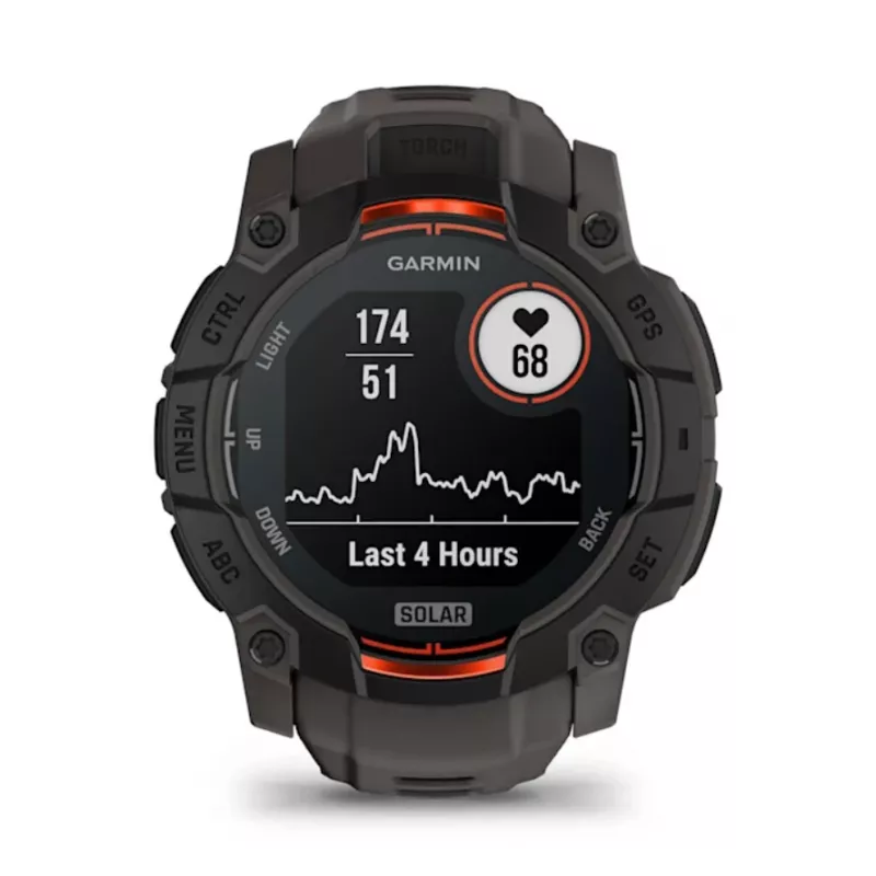 Garmin Instinct 3 Solar GPS Smartwatch 1,3-calowy MIP 176x176 dotykowy czarny