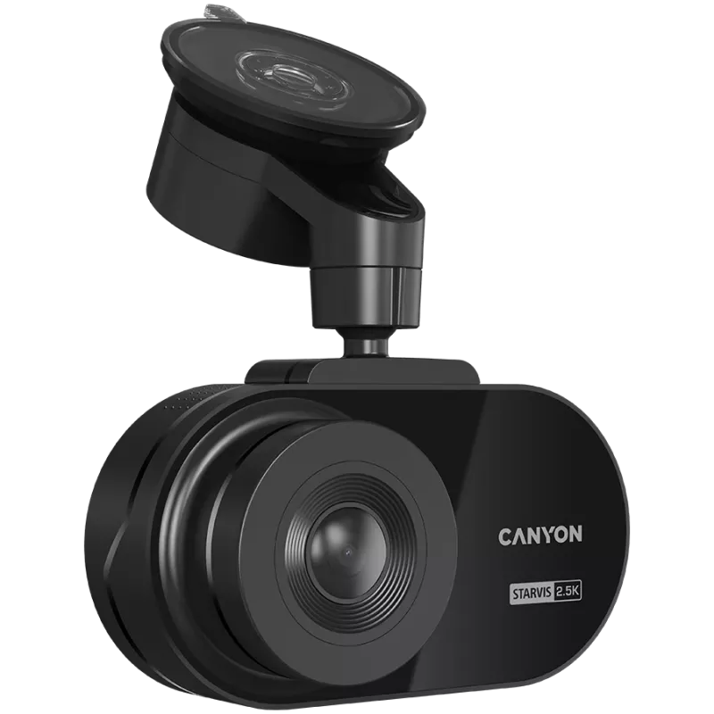 Kamera samochodowa Canyon DVR25 WQHD/2.5k/WiFi/Aplikacja/Karta SD czarna detal