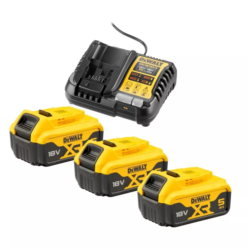 DeWalt DCK429P3T-QW Zestaw combo DCD805 + DCG405 + DCH273 + DCF850, 18 V czarny, żółty