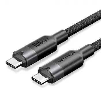 Kabel Vention USB 3.2 5A 10Gbps 1m BK USB-C do C