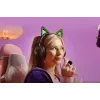Kraken Kitty V2 – Czarny, Zestaw słuchawkowy do gier, Kocie uszy, Oświetlenie reagujące na stream, Mikrofon kardioidalny HyperClear, 40-milimetrowe przetworniki TriForce, Wbudowany w nauszniki mikrofon, Razer Chroma RGB (uszy i nauszniki), Dźwięk przestrz