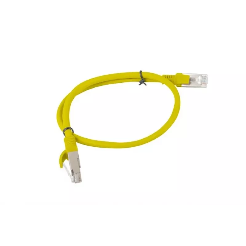 Lanberg PCU6-20CC-0050-Y kabel krosowy Cat.6 UTP, 0,5 m, żółty, 10 sztuk