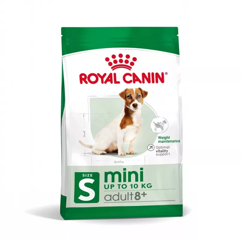 Royal Canin Mini Adult 8+ Senior Drób, Ryż, Warzywa, sucha karma dla psa, 8 kg, dla małych ras (5–10 kg)