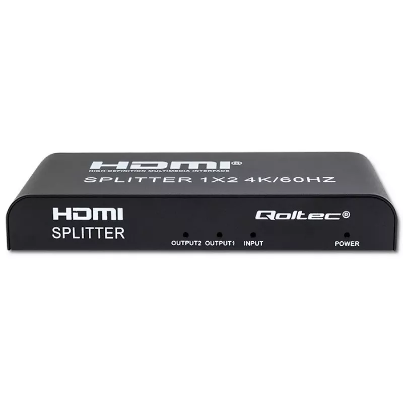 Qoltec 51797 Aktywny Rozdzielacz HDMI 2 x HDMI 4K x 2K | 6Gb/s | 60Hz