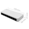 Przełącznik sieciowy QOLTEC 52246 — 8 portów RJ45, 100 Mbps