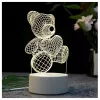 Lampka nocna Extralink HOME 3D serce iluzja optyczna lampka nocna USB